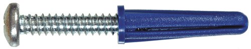 The Hillman Group 41402 Blue Ribbed Plastic Anchors