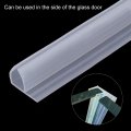 Shower Door Side Seal F-type Sweep For 1 4 Glass 86 5 Long Silicone Frameless Strip Stop Leaks Clear