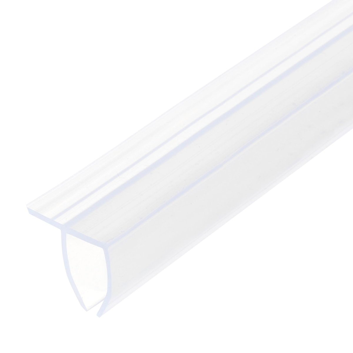 Shower Door Side Seal F-type Sweep For 1 4 Glass 86 5 Long Silicone Frameless Strip Stop Leaks Clear
