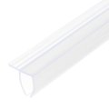 Shower Door Side Seal F-type Sweep For 1 4 Glass 86 5 Long Silicone Frameless Strip Stop Leaks Clear 