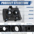 Auto Dynasty Gm2502263 Factory Style Halogen Headlight Assembly Compatible With Chevy Avalanche Suburban Tahoe 2007-2014 Driver