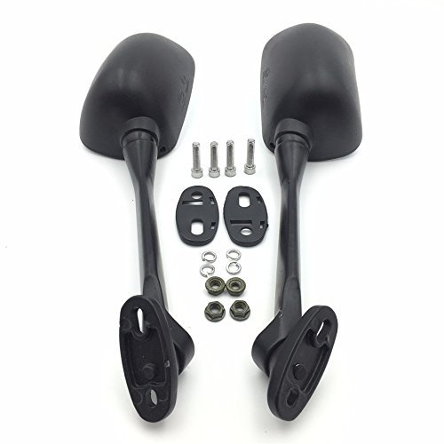 Black Rear View Mirrors For Honda Cbr250 2010 2011 2012 And Cb 1300s 2003 High Impact Pp Shell Left Right Pair