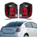 Passenger And Driver Side Tail Light Replacement For Nissan Sentra 2010-2012 Rear Lamp Assembly Black Housing Ni2800188 