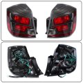Passenger And Driver Side Tail Light Replacement For Nissan Sentra 2010-2012 Rear Lamp Assembly Black Housing Ni2800188