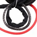 Ocpty 3 8 Synthetic Winch Rope With Sheath Winches For Suv Atv Utv Vehicle Boat Ramsey Car Grey Fit 2002-2010 Hummer 20 500 Lbs