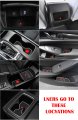 17pcs Anti-dust Mats For Honda Accord Accessories 2018 2019 2020 2021 2022 Interior Car Cup Holder Inserts Center Console Liner