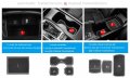 17pcs Anti-dust Mats For Honda Accord Accessories 2018 2019 2020 2021 2022 Interior Car Cup Holder Inserts Center Console Liner