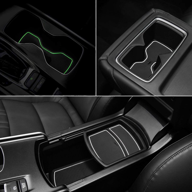 17pcs Anti-dust Mats For Honda Accord Accessories 2018 2019 2020 2021 2022 Interior Car Cup Holder Inserts Center Console Liner