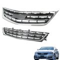 2pcs Front Grille Upper And Lower Chrome Black Replacement For Impala 2014-2020 