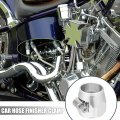 X Autohaux An10 Hex Car Hose Finisher Flexible Rubber Pipe Clamp With Screw Band Adapter Fitting For Oil Fuel Water Tube Silver