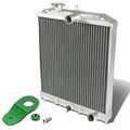 Honda Civic Ek Mt Manual Transmission 2-row Dual Core Aluminum Radiator W Stay Mount Bracket Green