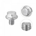 Uxcell M8x12mm Hex Serrated Flange Bolts Screws Metric Thread 304 Stainless Steel 10pcs