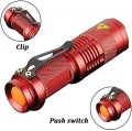 Pack Of 5 Pocketman 7w 300lm Sk-68 3 Modes Mini Q5 Led Flashlight Torch Tactical Lamp
