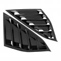 Glossy Black Pair Rear Left And Right Side Vent Window Quarter Louver Cover 