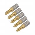 Uxcell 1 4-inch Hex Shank Magnetic Phillips Cross Screwdriver Bit 25mm Length Ph2 Titanium Plating S2 Non-slip Bits 5pcs