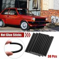 X Autohaux 30pcs 7 100mm Eva Paintless Dent Repair Hot Melt Glue Sticks Black Universal For Car Auto