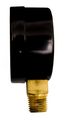 2 In Utility Vacuum Pressure Gauge For Water Oil Gas 1 4 Npt Lower Mount Black Steel Case -30hg 15psi Pa204l-v15 