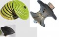 4 Diamond Wet Convex Concave Arc Polishing Pads Backer 1 Brazed Full Bullnose V30 Router Bits For Granite Marble Concrete 