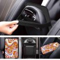 Polero Abstract Hippie Flower Car Armrest Cover For Women 70s 80s 90s Groovy Floral Center Console Box Pad Retro Swirl Wavy