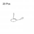 Uxcell Fuel Line Hose Clips 20pcs 6mm Id Fit 7-7 5mm Od 304 Stainless Steel Water Pipe Air Tubing Spring Clamps For Motorcycle