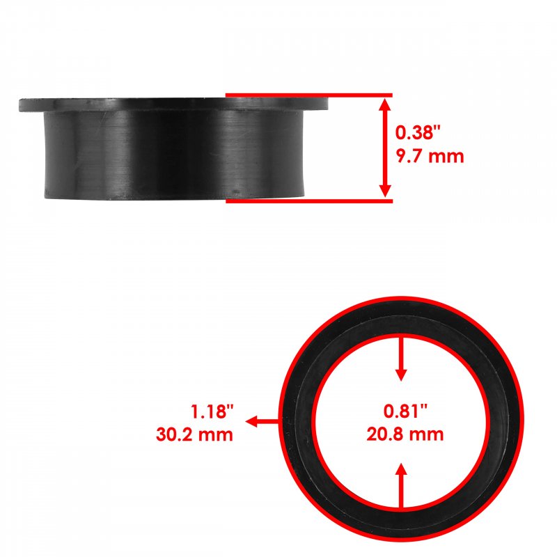 Caltric Rear Suspension Shock Absorber Bushings For Arctic Cat 700 S 4x4 Trv Efi 2010