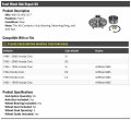 Front Wheel Hub And Bearing Repair Kit With Retaining Ring Axle Nut Compatible 1992-2000 Honda Civic