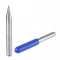 Uxcell Wood Engraving Bit Solid Carbide 3 175mm 1 8 Shank 30 Degree 0 4mm Tip Cnc Router Tool For Acrylic Pvc Mdf Pcb Carving