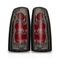 Winjet Wj20-0003-02 Chrome Housing Smoke Lens Tail Light Cadillac Chevy Gmc Altezza 