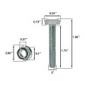 A A 5 16 -18 X 1-3 4 Hex Head Bolt With Serrated Flange Lock Nuts Full Thread 20 Sets Silver