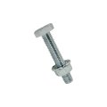 A A 5 16 -18 X 1-3 4 Hex Head Bolt With Serrated Flange Lock Nuts Full Thread 20 Sets Silver