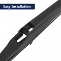 X Autohaux Car Rear Windshield Wiper Blade Arm Set Black 310mm 12 Inch For Toyota Rav4 2010 2011 2012 2013