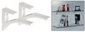 C R Laurence Sc75w Crl White Aluminum Shelf Bracket For 5 8 To 3 4 Glass 