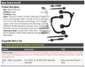 Upper Control Arm Ball Joint Tie Rod End Sway Bar Link Kit 10 Piece With Straight Shaped Bars Compatible 2006-2008 Lincoln Mark