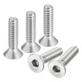 10-24x3 4 Flat Countersunk Head Socket Cap Screws 10pcs 304 Stainless Steel Hex Full Thread Bolts 