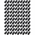 100pcs 4 5mm Inner Dia Pvc Flexible Vinyl End Cap Screw Thread Protector Cover Black 