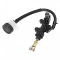 Motoforti Rear Brake Master Cylinder Pump With Reservoir For Suzuki Gsxr1000 2001-2009 Black