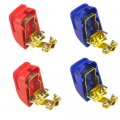 Wmycongcong 4 Pack Battery Quick Release Terminals Clamps Connectors Disconnect Terminal Connector With Red  And Blue Cover 