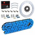 Heavy Duty O-ring Drive Chain And Sprockets Kit For Yamaha Warrior 350 Yfm350x 1989-2004 Blue