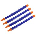 4pcs G1 2 Thread Flexible Water Oil Coolant Pipe Hose 300mm Plastic Adjustable Round Nozzle Cooling With Internal Tube For 