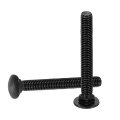 30pcs Carriage Bolts M5 X 40mm Stainless Steel 18-8 304 Round Head Square Neck Screws Black Oxide Bolt Screw For Fastening 