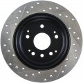 Stoptech 127 40061l Sport Drilled Slotted Brake Rotor Rear Left 1 Pack 