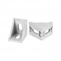 Uxcell 8pcs Inside Corner Bracket Gusset 35x35x29mm 3030 Angle Connectors For 3060 Series Aluminum Extrusion Profile Silver