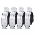 Uxcell Rubber Cushion Strut Clamp 4pcs 3 Cushioned Rigid Steel Pipe For Mounting Pex Tubing To Channels