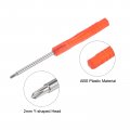 Uxcell 10pcs Mini Tri-point Screwdriver 2mm Y-type Head For Watch Eyeglasses Electronics Repair Red