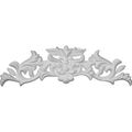 Ekena Millwork Onl11x03x01pe 11 4-inch W X 3 1 2-inch H 5 8-inch P Pearl Center With Scrolls Onlay 