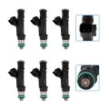 6pcs 4 Holes Fuel Injectors For Dodge Dakota Durango Nitro Ram 1500 Jeep Commander Grand Cherokee Liberty Mitsubishi Raider 