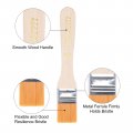 Uxcell 36pcs 6 Paint Brush 1 Width Soft Nylon Bristle With Wood Handle For Wall Cabinets Fences