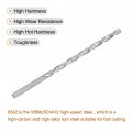 Uxcell 6542 High Speed Steel Straight Shank Twist Extra Long Drill Bit Uncoated 8 2mm Diameter 200mm Length