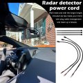Upgrade 16 5 Mirror Plug Wire Tap Radar Detector Hardwire Power Cord Kit With Inline Fuse Mount Rj11 For Escort Valentine One