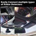 Upgrade 16 5 Mirror Plug Wire Tap Radar Detector Hardwire Power Cord Kit With Inline Fuse Mount Rj11 For Escort Valentine One